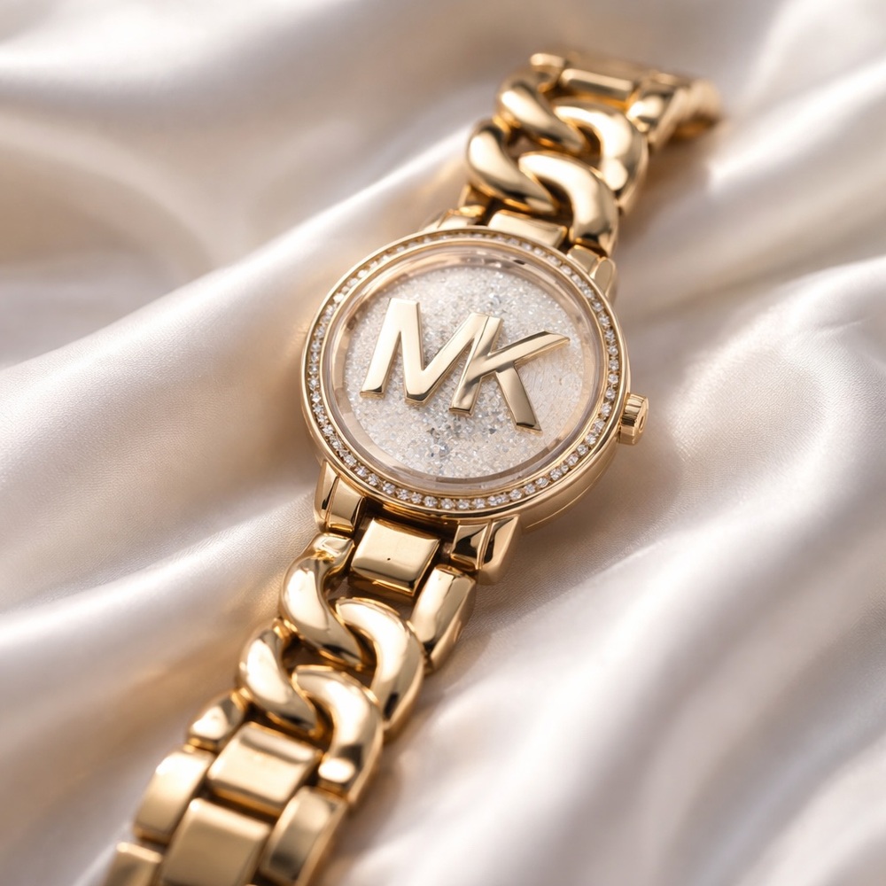 Michael Kors Rose Gold Chain-Link Women's Watch - Picture 2 of 4